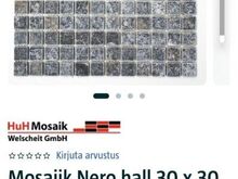 Mosaiik Nero 30x30 marmor (hind kokku)