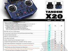 FRSKY TANDEM X20 JUHTIMISPULT, R8 PRO JA R9MX VAST