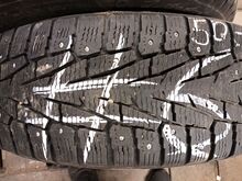 225/65/R17 Nokian naastrehvi 2tk