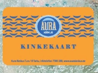 Aura veekeskuse 60 eur kinkekaart
