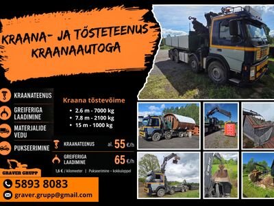 Kraana- ja tõsteteenus kraanaautoga