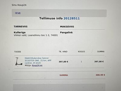 Müüa 2 kasutatud kuid korras elektri tõuksi
