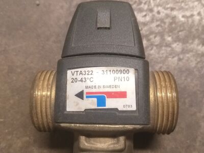 Termoseguventiil ESBE VTA322 DN25 20-43°C 1″