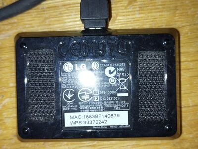 LG teleri Wi-Fi dongle