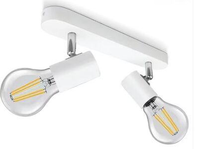 Laelamp E27 pöörlev valge