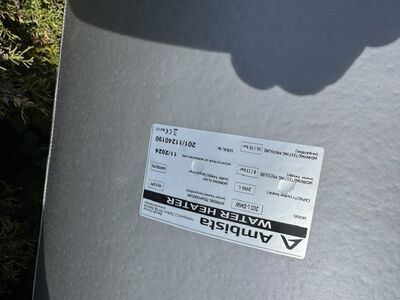 200L boiler Ambista (uus, 2024) serpentiiniga
