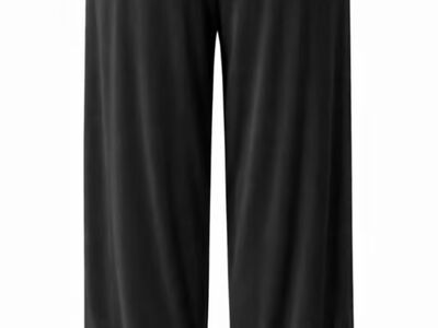 Premium Bamboo Avarad Püksid Soft Flow Black L-3XL