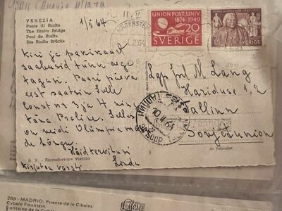Nõukogudeaegne väliskirjavahetuse postkaardikogu
