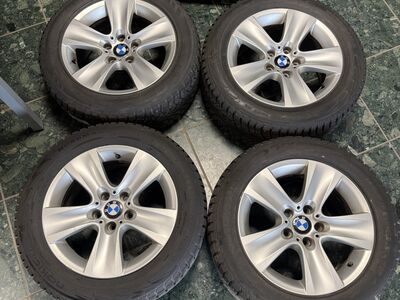 R17 BMW 5x120 литые диски с шипованной резиной
