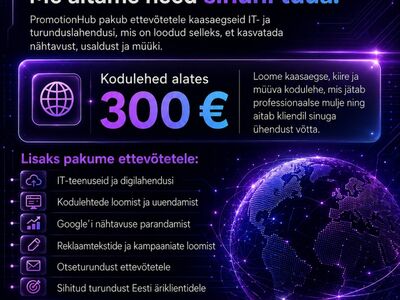 Sinu ettevõte vajab rohkem kliente ja nähtavust?