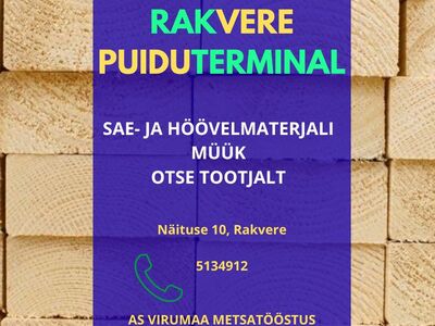 Erinevat sae- ja höövelmaterjali.