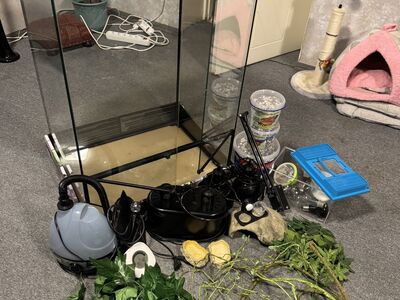 Terraarium koos täieliku varustusega