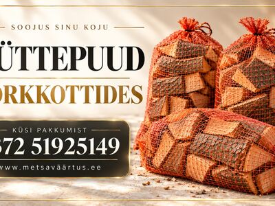 KÜTTEPUUD VÕRGUKOTTIDES – TASUTA KOHALE ÜLE EESTI!