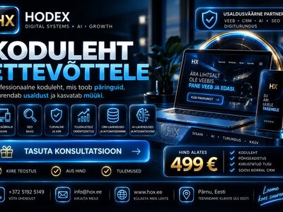 TASUTA KODULEHT – personaalse CRM-süsteemiga