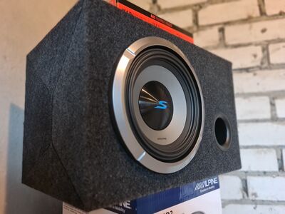 ALPINE S-10 1800W ja Monoblock, pult, uus