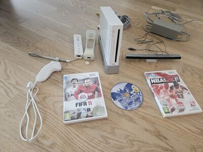 Nintendo Wii kolme mänguga