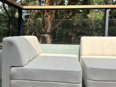 Retro moodultugitoolid / lounge toolid, 2 tk