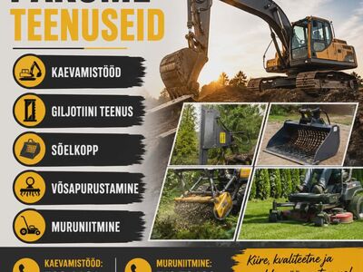 Kaevamistööd ja muruniitmine