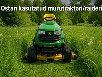 Ostan kasutatud murutraktori või raideri