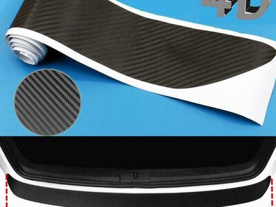 Car Rear Bumper Sticker Carbon Fiber 4D 90cm*6cm