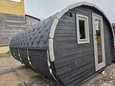 Ovaalne saun  3,5 m x 4,5 m ( 2 ruumi)