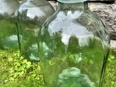 8 suurt klaasballooni, nõukogudeaegsed 20L