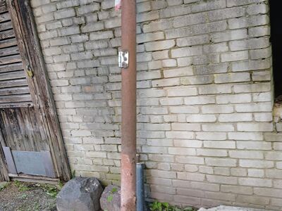 Jäme metallist toru 2.5m, läbimõõt 10cm