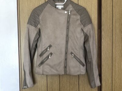 H&M naha- ja seemisnaha imitatsiooniga biker jakk