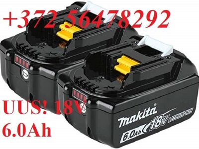 UUS ORIGINAAL Makita BL1860B aku Li-Ion 18V 6.0Ah
