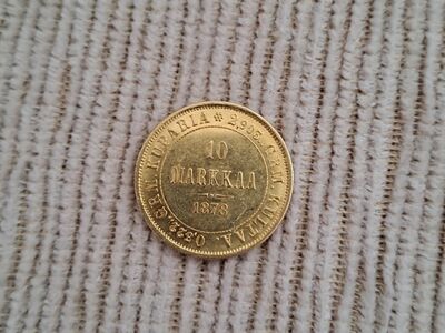 10 Markkaa 1878 kuldmünt