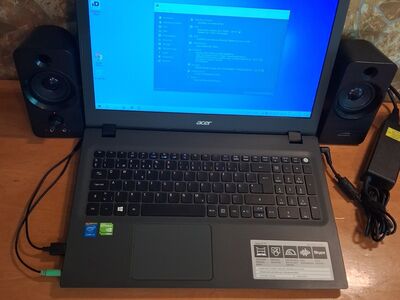 Sülearvuti Acer Aspire E 15 + kõlarid ja laadija