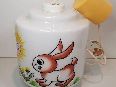 Klaasist nõukaaegne laelamp, 1960-1980