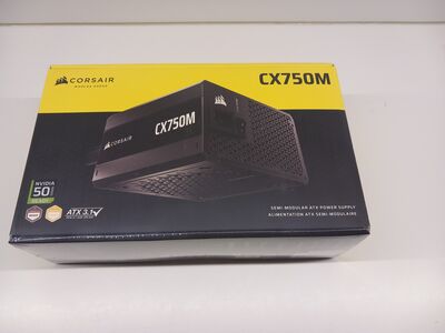 Uus Corsair cx750m 750w toiteplokk