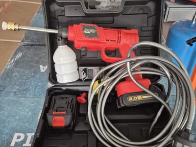 Akusurvepesur 25 bar / 2×2.0Ah, NOTIG