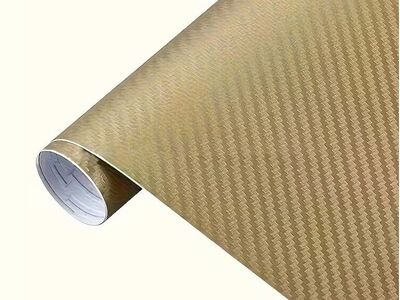 Carbon Fiber Vinyl 3D Carbon Gold, 50cmx200cm