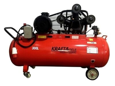 Масляный компрессор KD1411 300л с 3 поршнями +Сепаратор