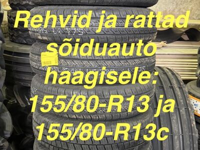 Sõiduauto haagise rehvid ja valmis rattad
