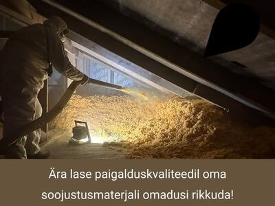 Pakun puistevilla paigaldus tööd