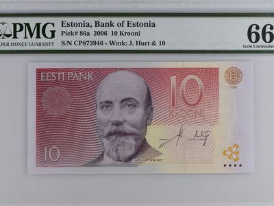 Eesti 10 krooni 2006 PMG 66 EPQ