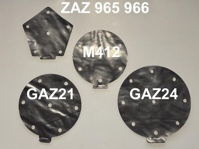 ZAZ/GAZ/Moskvich bensiinipumba membraanid