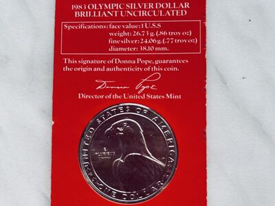 USA Olümpia dollar.