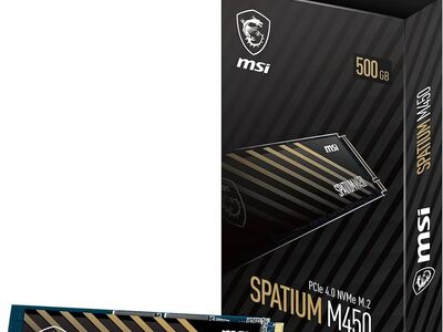 MSI SPATIUM M450 500GB Gen4 NVMe SSD - UUS