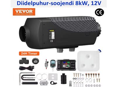 Diiselpuhur-soojendi 8kW, 12V, LCD ekraan ja pult