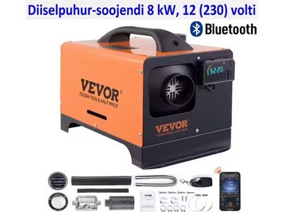 Diiselpuhur-soojendi​ VEVOR 8kW, 12V, Bluetooth