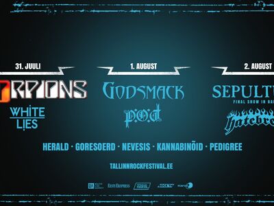Tallinn Rock Festival 31.07-02.08.2026 Passid