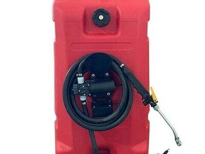 Mobiilne kütusepaak (plast) pumbaga 12V aku/230V