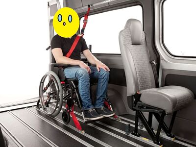 Kolmepunkti turvavööd, ratastooli kiirkinnitused