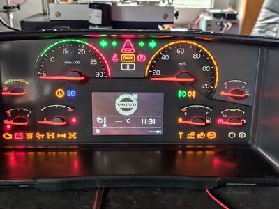 Volvo FH FM  näidikupaneeli remont