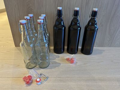 Käärituspudelid / klapiga pudelid