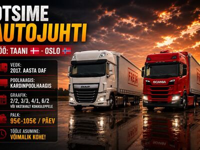 Otsime CE-kat autojuhti